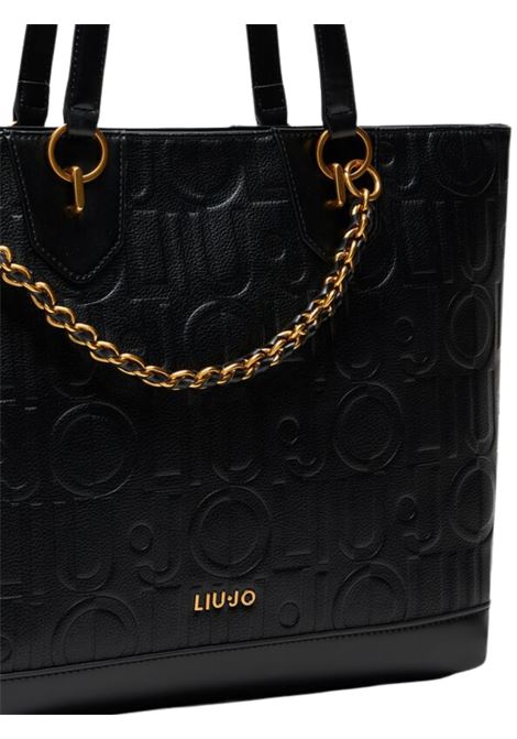 Shopping con logo e catena Liu Jo | AA5197E053822222
